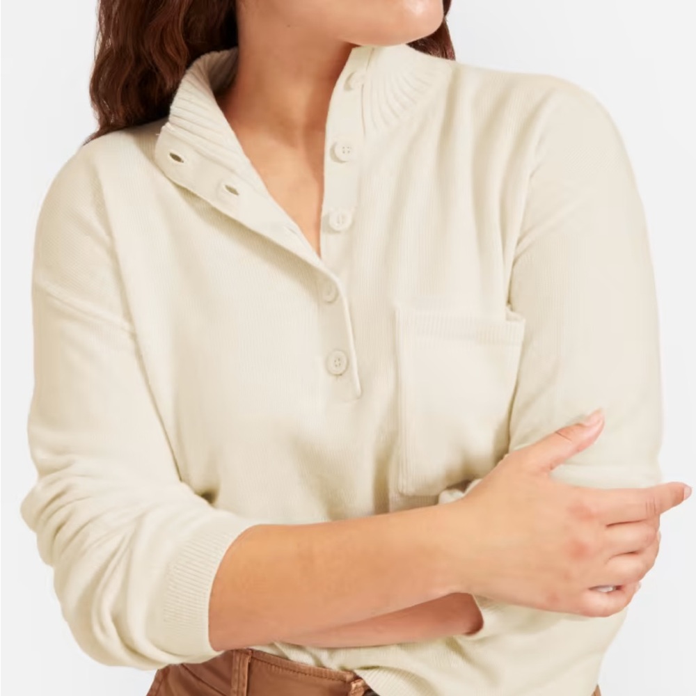 The ReCashmere Button Mockneck